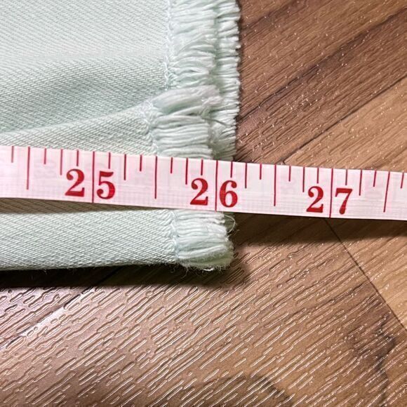 Anthropologie Pilcro Script High Rise Crop Raw Frayed Hem Jeans Size 25 - Picture 9 of 11